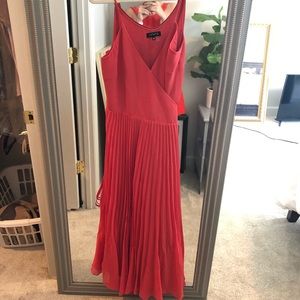 1 State Pink Wrap Dress